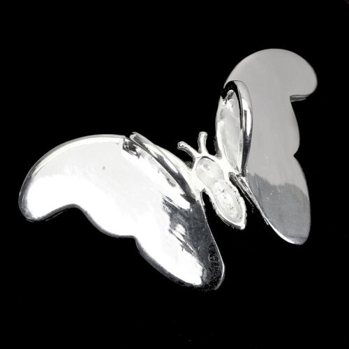 Summer 925 Silver Pendant Mother Of Pearl 11x7mm Butterfly Gemstone Jewelry - Picture 3 of 10