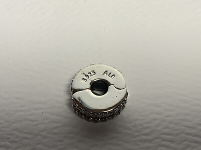 Pandora Double Lined Pave Clip | eBay