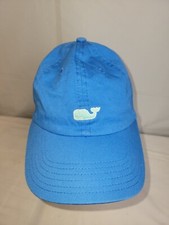Vineyard Vines Blue With Green Whale Adjustable Baseball Hat Cap