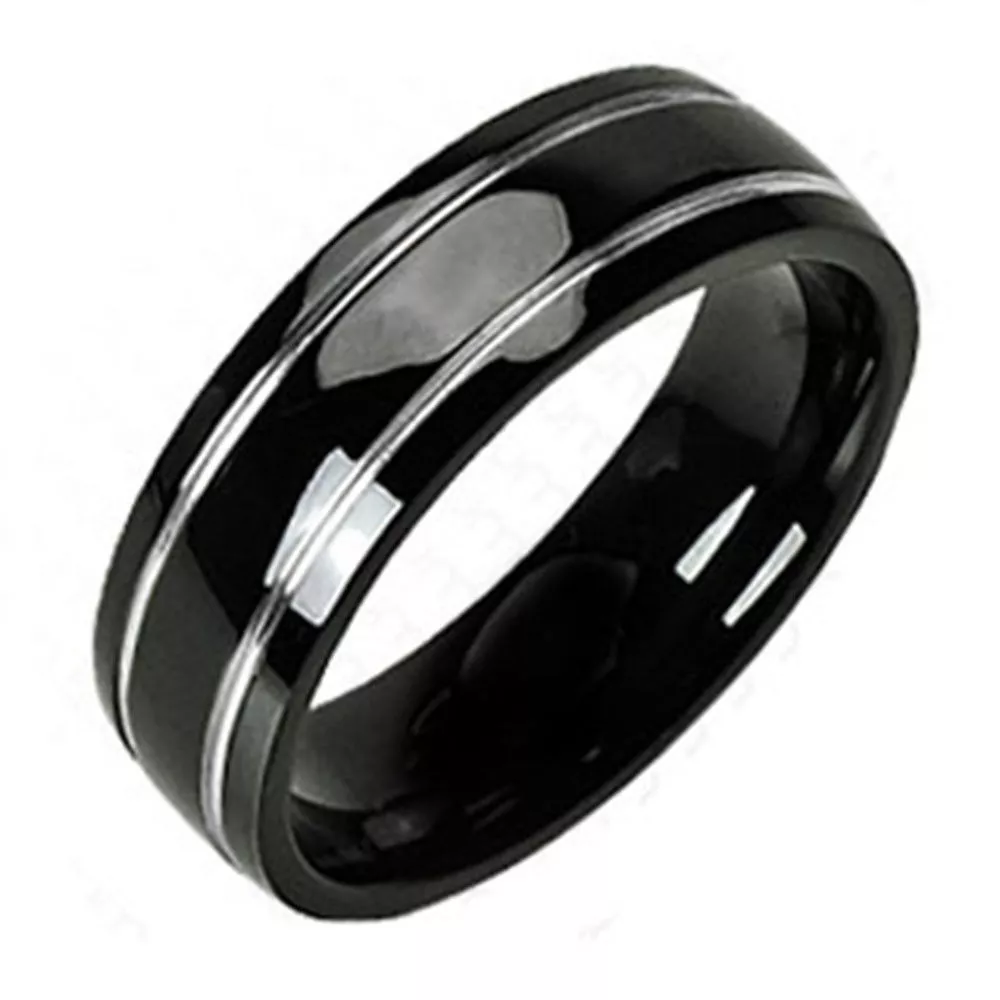 Bague homme titane noir cheap