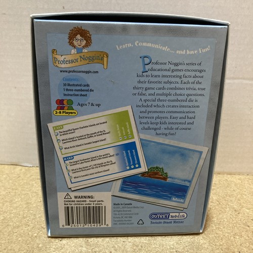 Professor Noggin's Geography of Canada Children's Card Game Educational - Picture 2 of 4