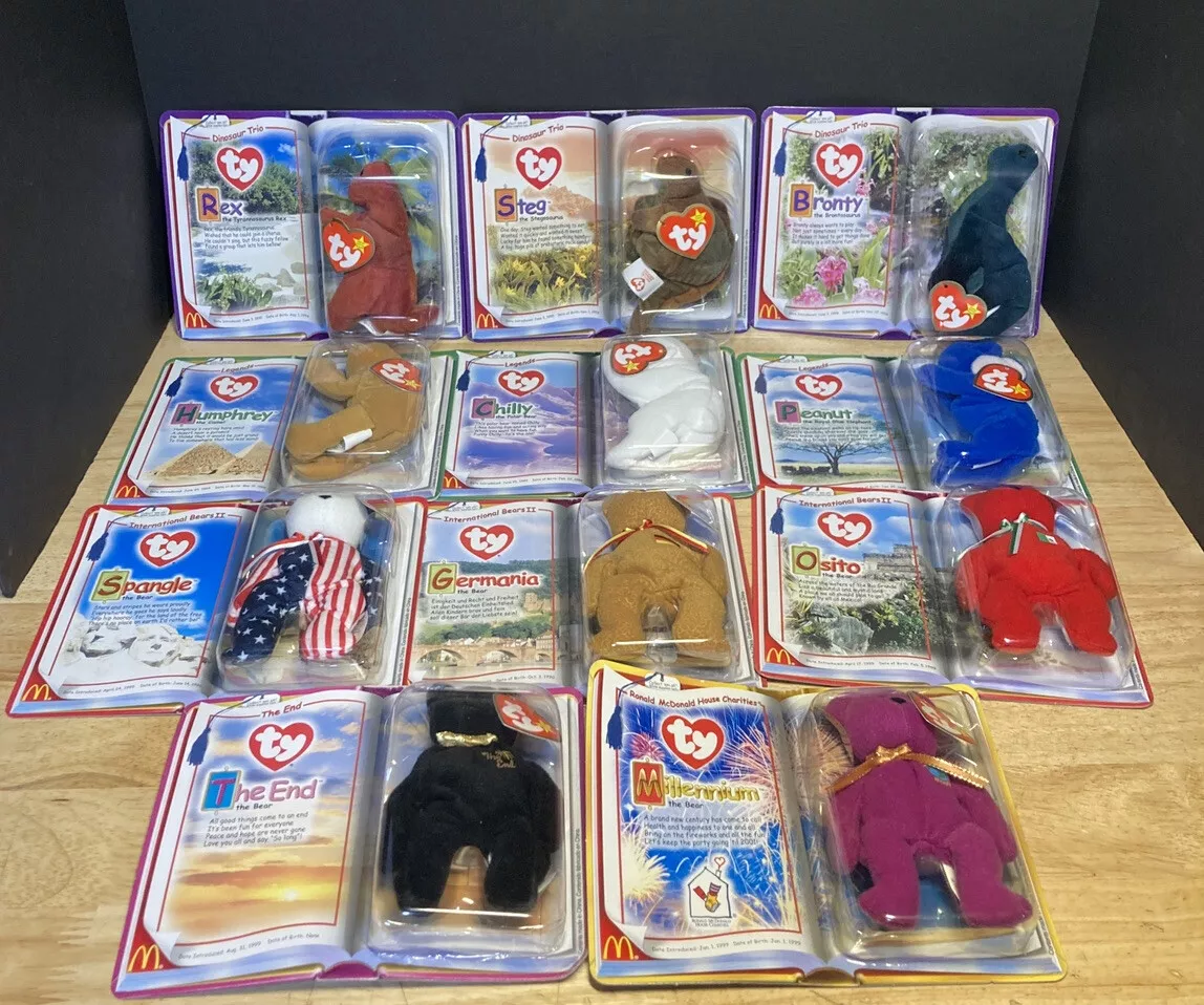 Ty Teenie Beanie Babies 2000 McDonalds Complete Set Of 11 NEW