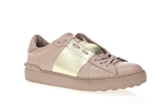 Valentino Garavani 249196 Womens Sneakers Beige/Gold Size 37.5/ 7.5 US  Medium | eBay