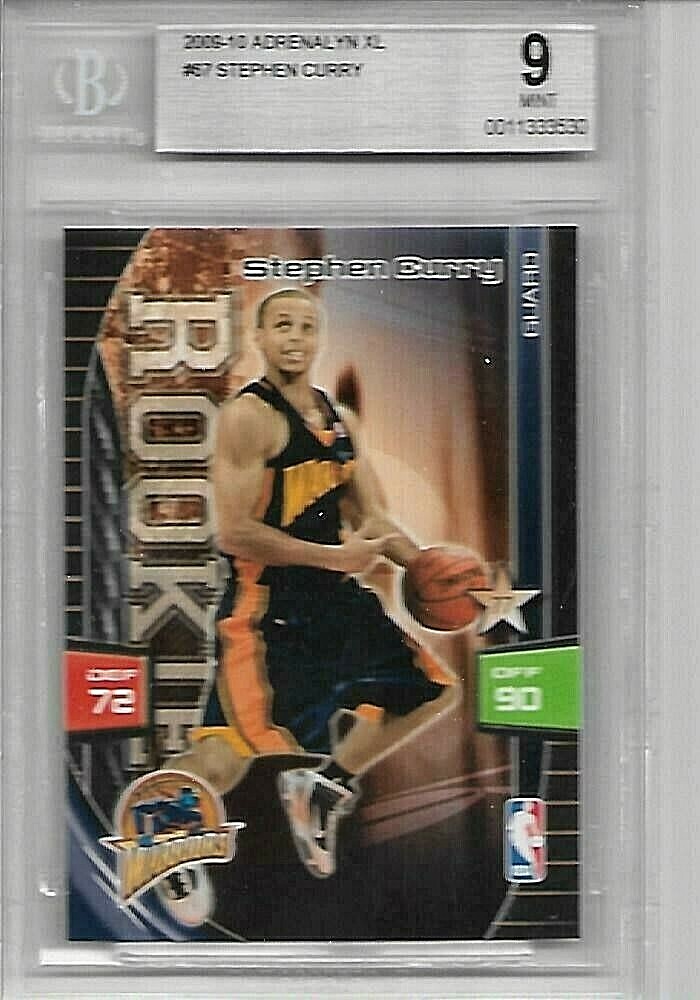 STEPHEN CURRY 2009-10 Adrenalyn XL #67 RC Graded BGS 9