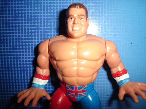BRITISH BULLDOG FIGURE HASBRO CUSTOM WWE LOT WRESTLING RARE WWF WCW COLLECTIBLE - Picture 2 of 3
