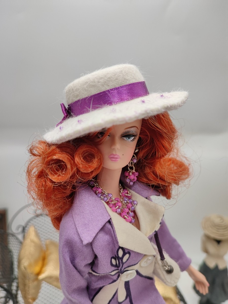 Robe Unique (OOAK) En Soie Pour Poupée Barbie Silkstone