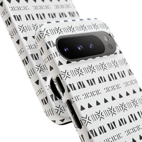 Black and White Southwestern Aztec Pattern Google Pixel Tough Cases - 第 21/131 張圖片