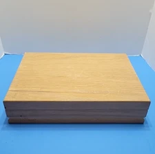 Golden Tone Wooden 14¾" x 10¾" x 3" Flatware Storage Chest