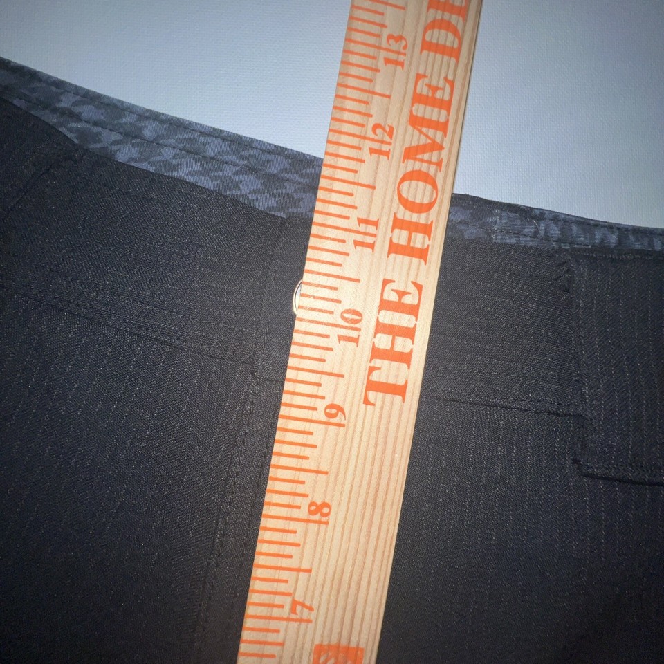 Lululemon Work To Play Il Mens 34x28 Black Pinstripe Pants Trousers