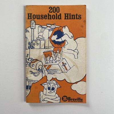 200 Household Hints, Breville, Vintage Book, Tips & Tricks For Around The House