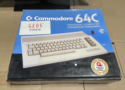 Commodore 64C Personal Computer PC w/Power Supply, Box and Commodore 1571 Drive