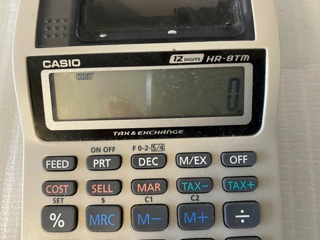 casio hr8tm ink