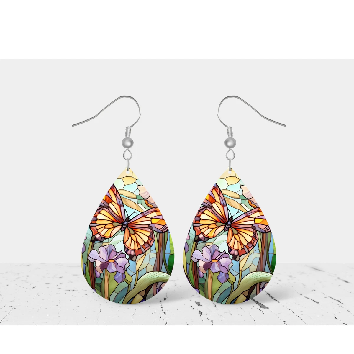 Stained glass shop earrings