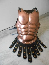 Vintage Knight Wearable Copper Finish Muscle Armour Jacket With Curiass Replica