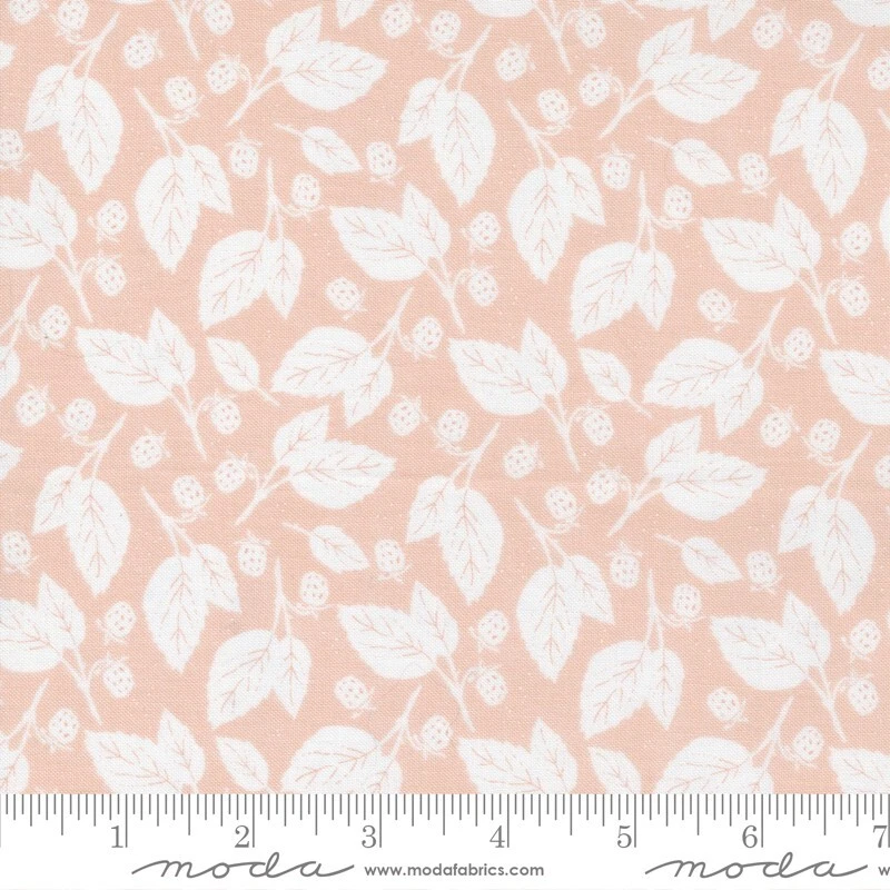 Midnight Garden Moda Fabric Sweetfire Quilt leaves Paris pink 3 yards 43125-15 - Image 4 of 4