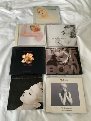 Madonna Something to remember, take a bow, you'll see, one more chance CD
