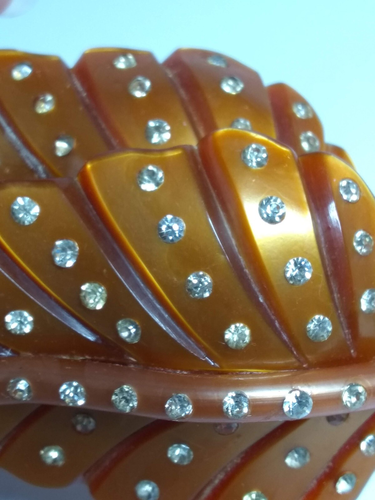 Large Statement Brooch Rust Brown Fall Leaves Pin… - image 2