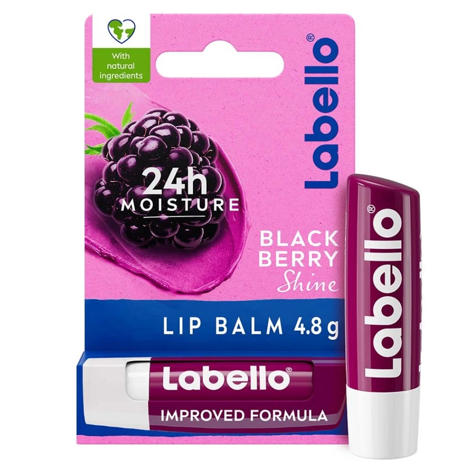 12 x Labello Lip Balm 4.8g Blackberry– Hydrating Moisturizing Lip Care Stick - Image 2 of 2