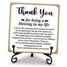 Thank You Gifts for Women Men Friends Mom, Thank You for Being A Blessing in