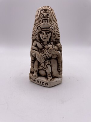 Vintage Aztec Mayan Mexico decor Statue