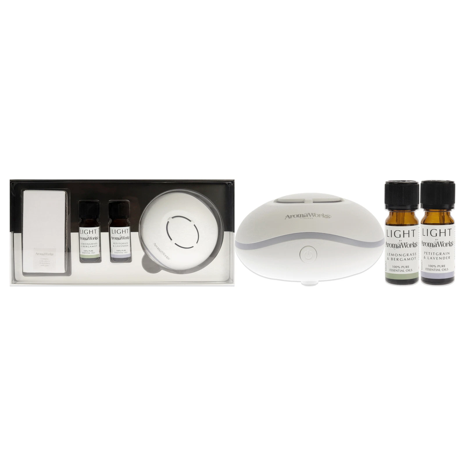 Light Range USB Aroma Diffuser Set