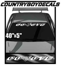 Coyote 40 Windshield Vinyl Decal Turbo Boost Low 5.0 Stang Drift Stance Race Gt