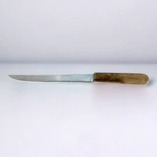 KA-BAR Carbon Chrome Kitchen Knife 8" Blade Smooth Edge Slicing Union Cutlery