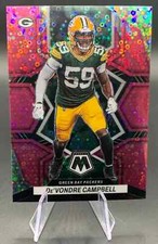 2022 De'Vondre Campbell #74 Panini Mosaic Pink Disco Prizm 20/20 GB Packers