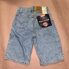 Vintage 1990  s Levis 550 Boys Shorts, Deadstock NWT, Size 12 W24