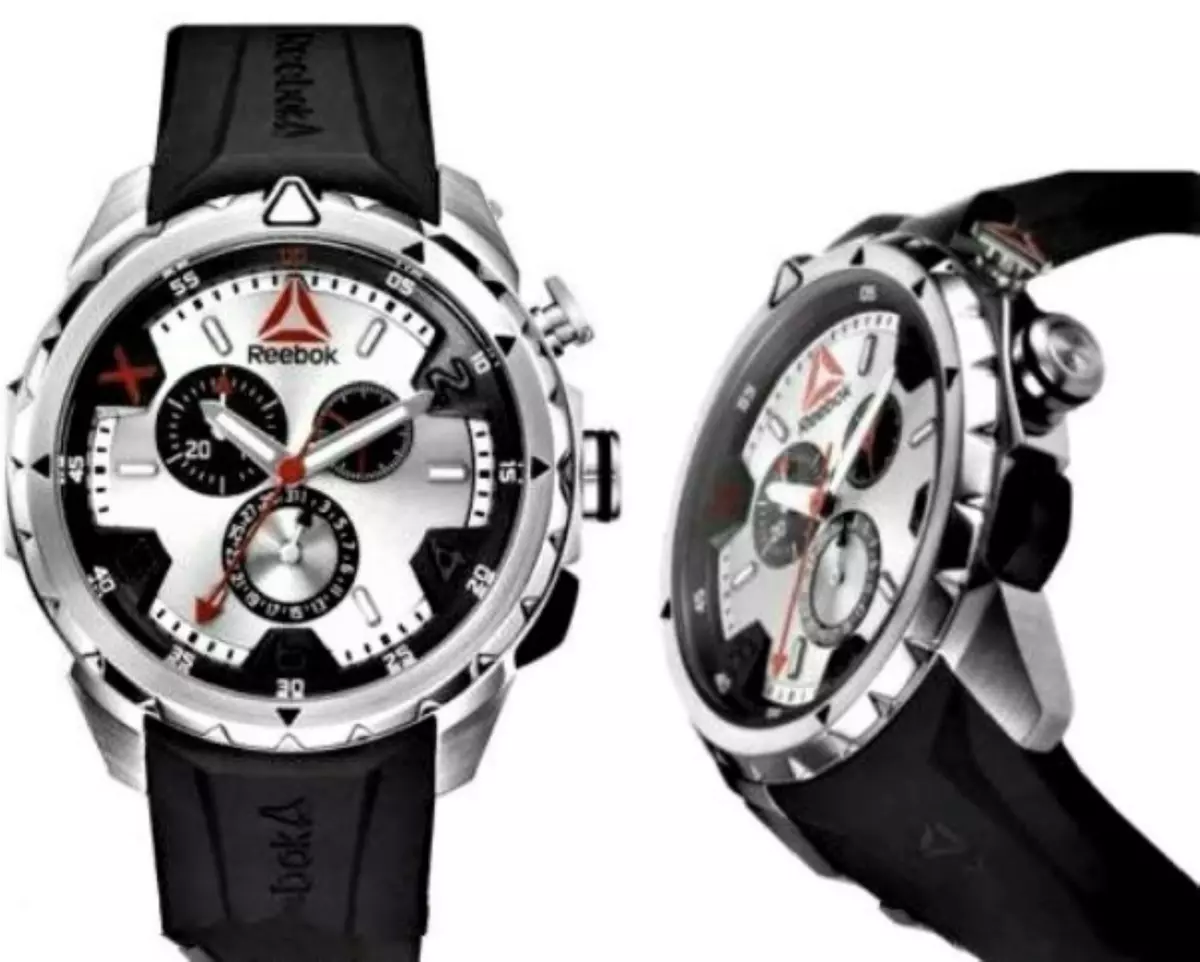 Aanbeveling Specialist B.C. Men&#039;s REEBOK RD-IMP-G6-S1IB-1B Impact Quartz Chrono 45mm  Silver/Black/Red Watch | eBay