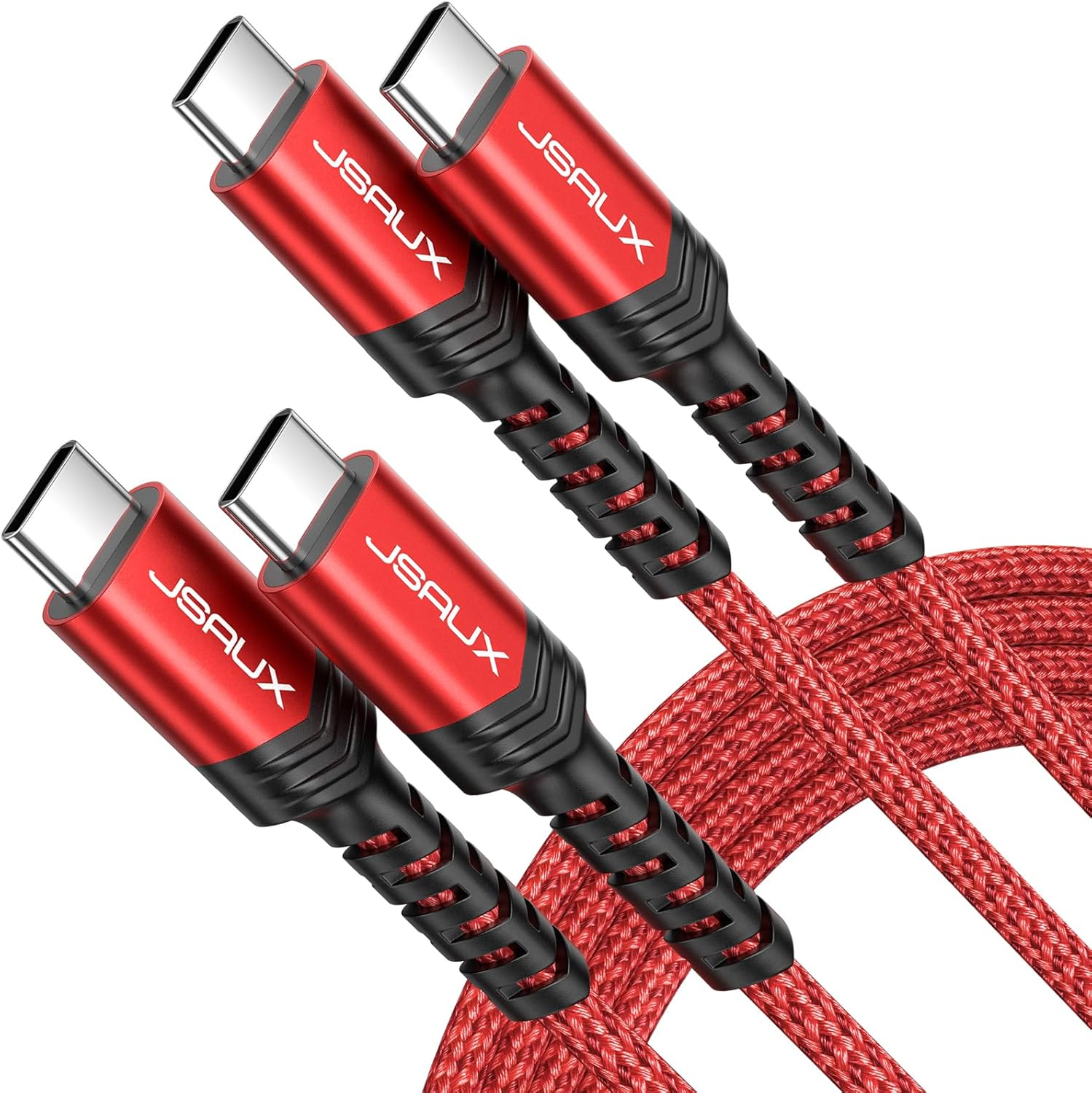 100W USB C to USB C Fast Charging Cable 2-Pack 6.6Ft 5A Type C Cord
