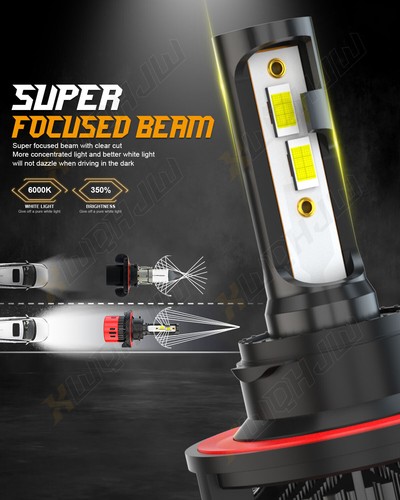 Combo For Ford Explorer Sport Trac 2007 2008 LED Headlight Fog Light Bulbs Kit - Foto 10 di 13