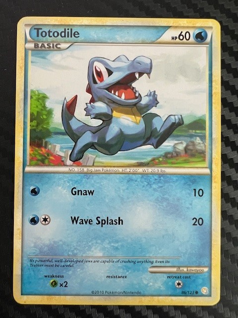 Pokemon TCG Totodile HeartGold & SoulSilver 86/123 Common MP