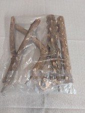 Natural Wood Bird Perch Set Parrot Stand Cage Accessories Kit Forked Branches