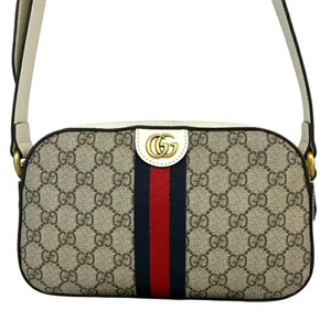 Sac à bandoulière Gucci Ophidia 681064 beige blanc Gg sprem toile femme