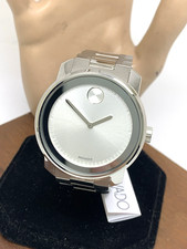 Movado Men's Watch 3600257 Bold Swiss Quartz Silver Dial Stainless Steel 42mm