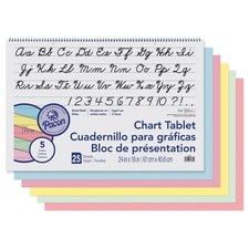 Pacon Chart Tablet Colored 1" Ruled 24x16"