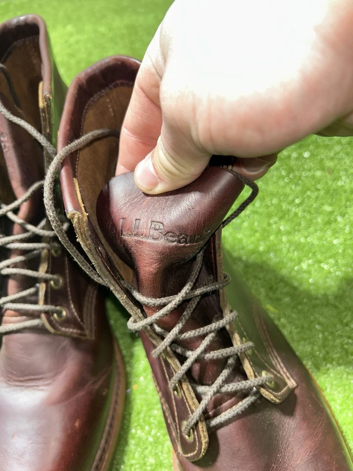 LL Bean Chippewa ботинки Katahdin железа работает мужчин 11,5 D красный вибратор кожи инженер - Изображение 3 из 4