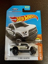 🏁 Hot Wheels White '17 FORD F-150 RAPTOR HW Hot Trucks 🏁