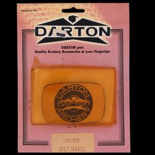 Brass Darton Bow Hunter Archery Recurve Compound 1980s Vintage Belt Buckle