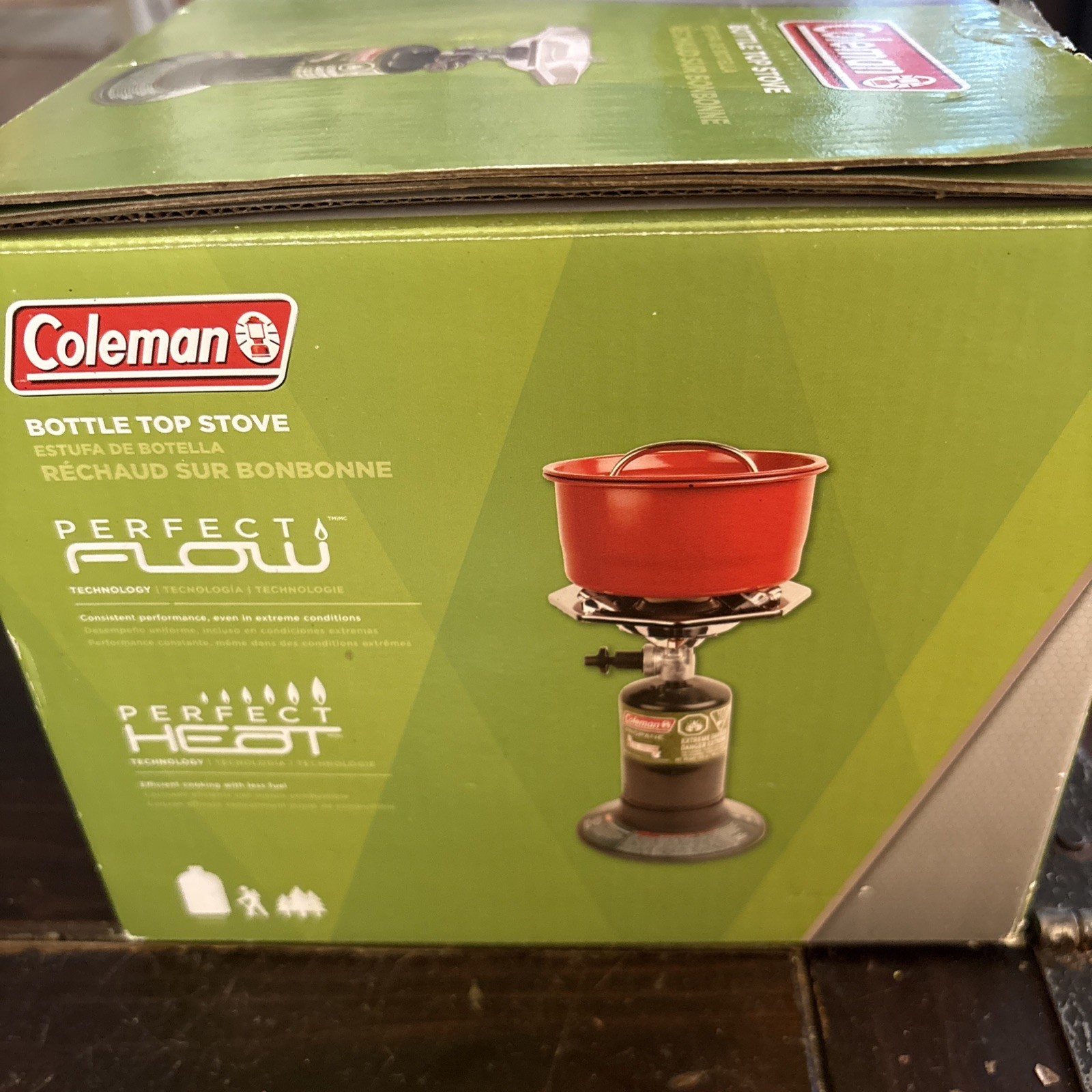 Coleman 1-Burner PerfectFlow Bottle Top Propane Stove 10,000 BTU Camping Outdoor