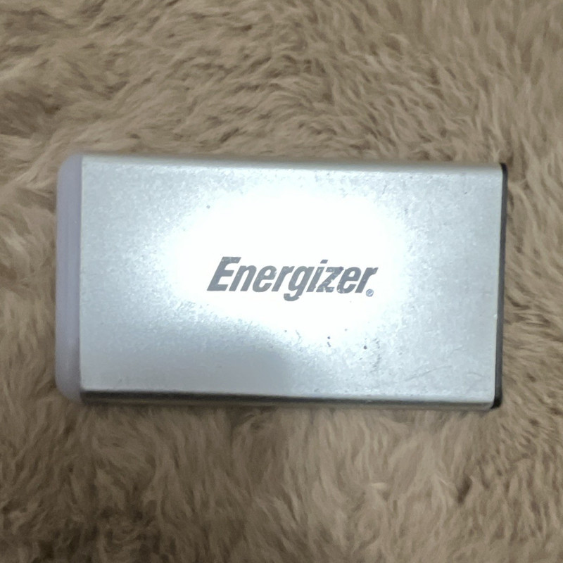Energizer Aluminum Portable Charger Power Bank Silver USB Output micro-USB In