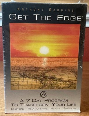 TONY ROBBINS Get The Edge Complete 10 Disc Audio CD DVD Box Set SEALED NEW