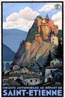 Affiche de voyage Saint Etienne Cornillon France 1928 par Roger Broders art mural
