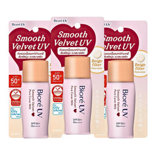 Sunscreen Biore UV SPF50 CC Milk Color Control PA   Beige Base Facial 30ml x3