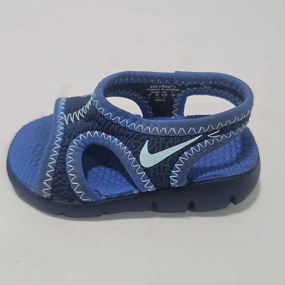 Kids Nike Sunray Sandals Blue Infant Toddler Sz 2c - Image 2 of 4