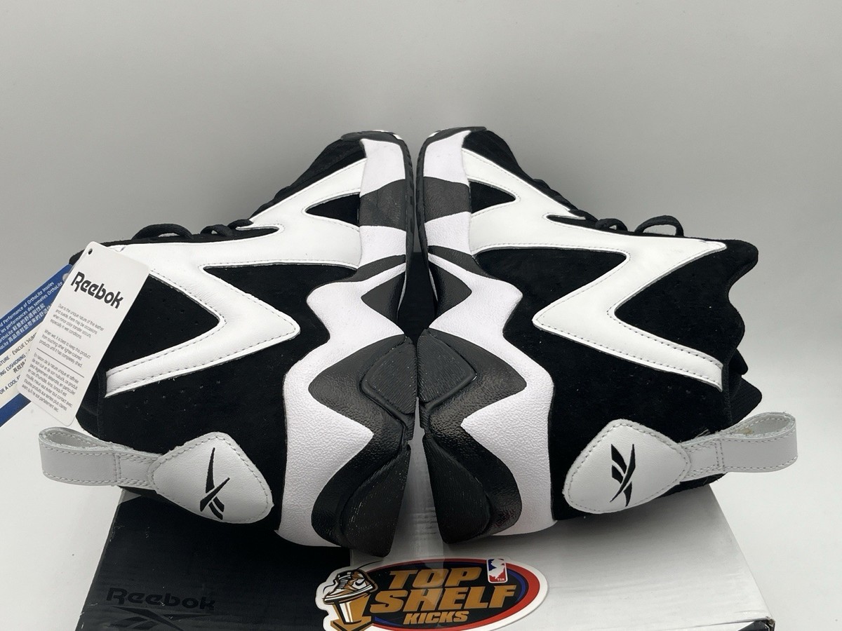 DS Reebok Kamikaze II Size 12 Authentic Shawn Kemp Black White OG