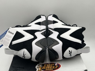 DS Reebok Kamikaze II Size 12 Authentic Shawn Kemp Black White OG