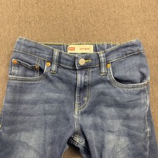Levis 511 Slim Jeans Boys Size 12 Reg Blue Denim Adjustable Waist 26x27