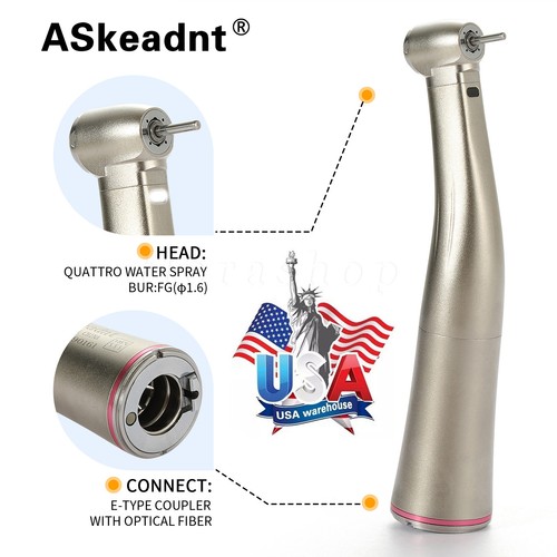 Dental 1:5 Electric Increasing Fiber Optic LED Contra Angle Handpiece Standard - Picture 5 of 24